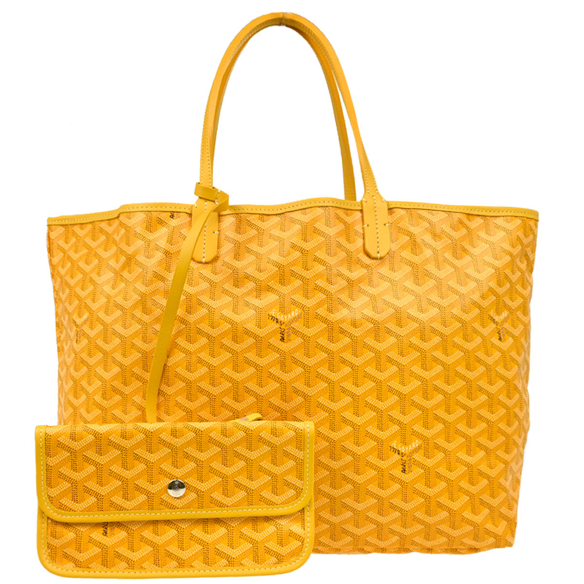 Goyard 2014 Yellow Saint Louis PM Tote Handbag