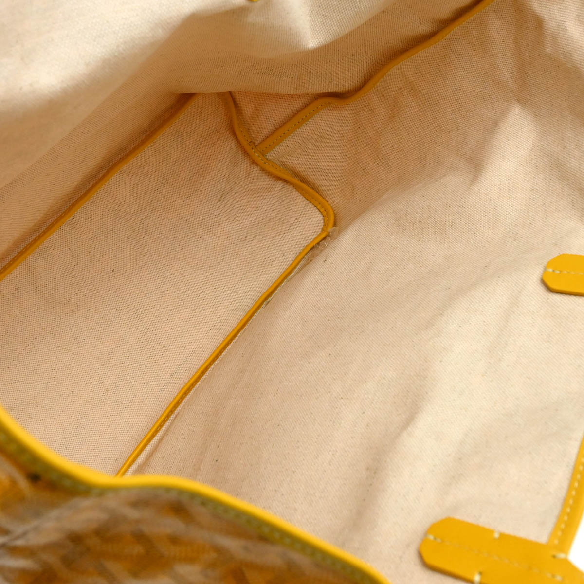 Goyard 2014 Yellow Saint Louis PM Tote Handbag