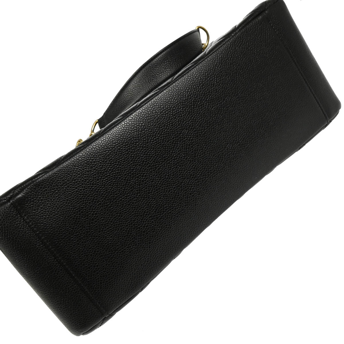 Chanel 2012 Black Caviar Grand Shopping Tote GST Handbag