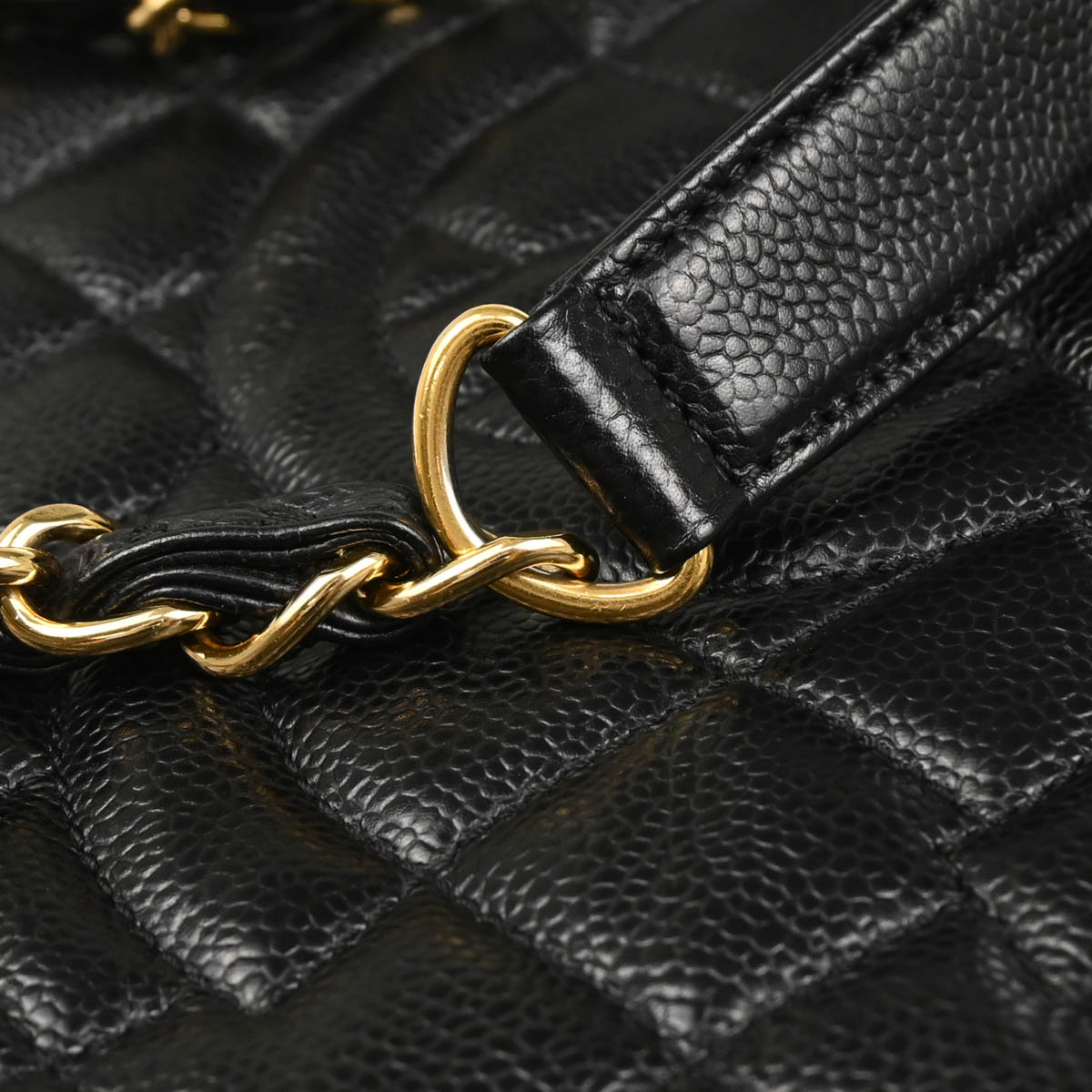 Chanel 2012 Black Caviar Grand Shopping Tote GST Handbag