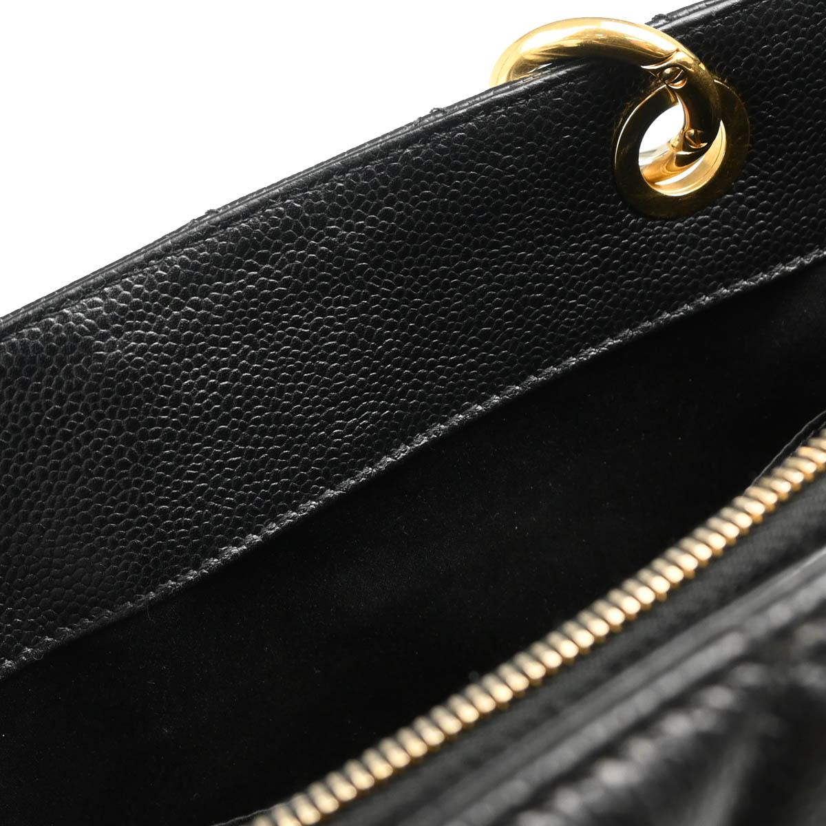 Chanel 2012 Black Caviar Grand Shopping Tote GST Handbag