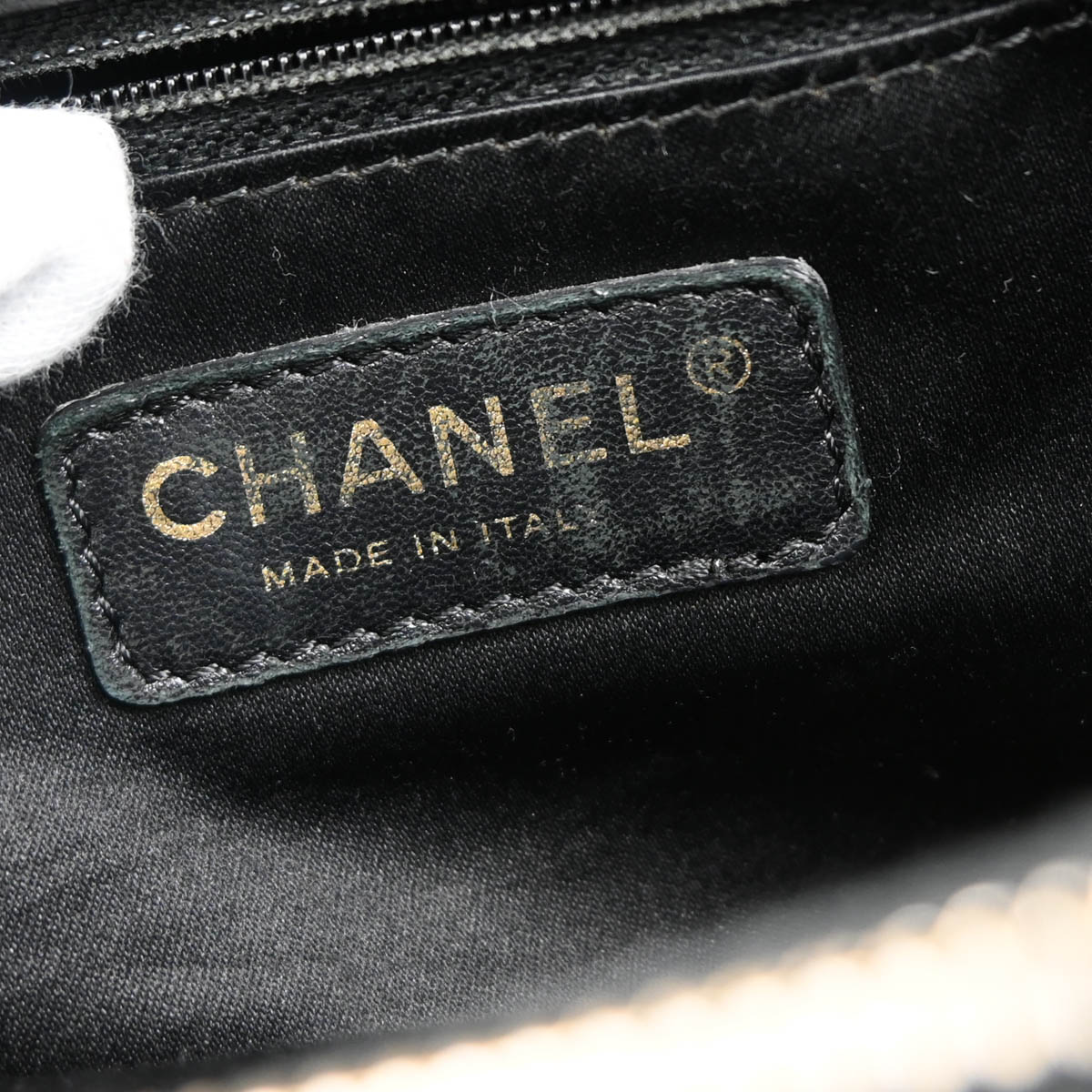 Chanel 2012 Black Caviar Grand Shopping Tote GST Handbag