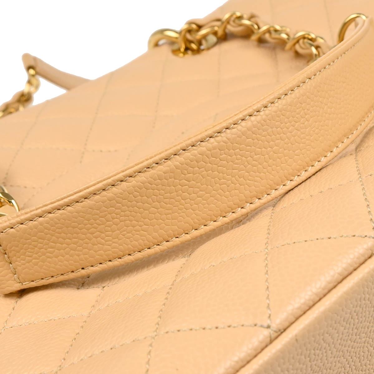 Chanel 2014 Beige Caviar Grand Shopping Tote GST Handbag