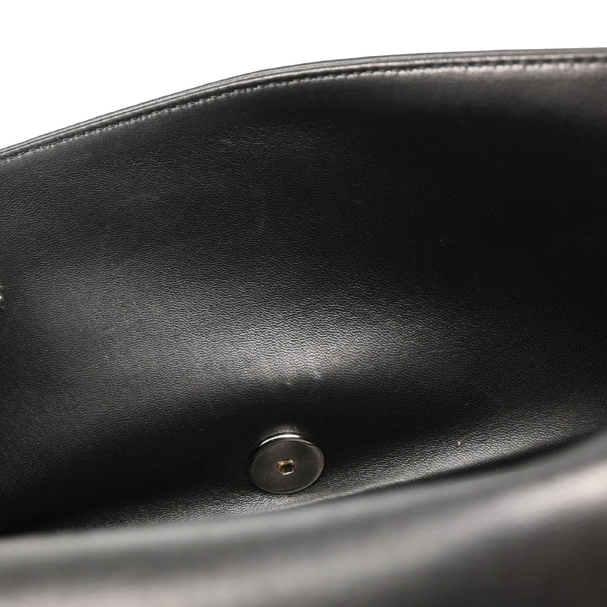 Chanel 2014-2015 Black Shearling Pop Art No.5 Full Flap Shoulder Bag