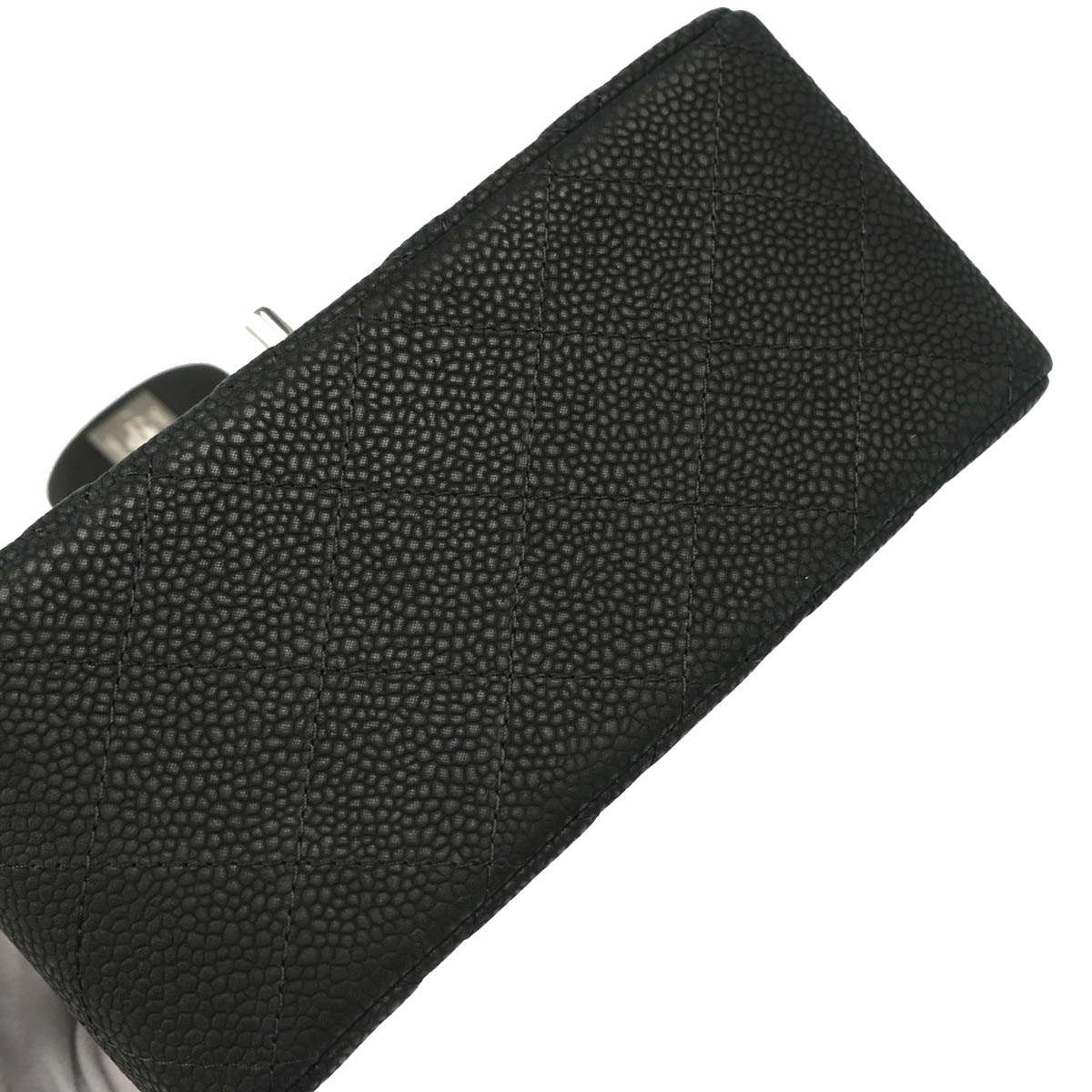 Chanel 2012-2013 Black Caviar Mini Classic Square Flap Bag 17
