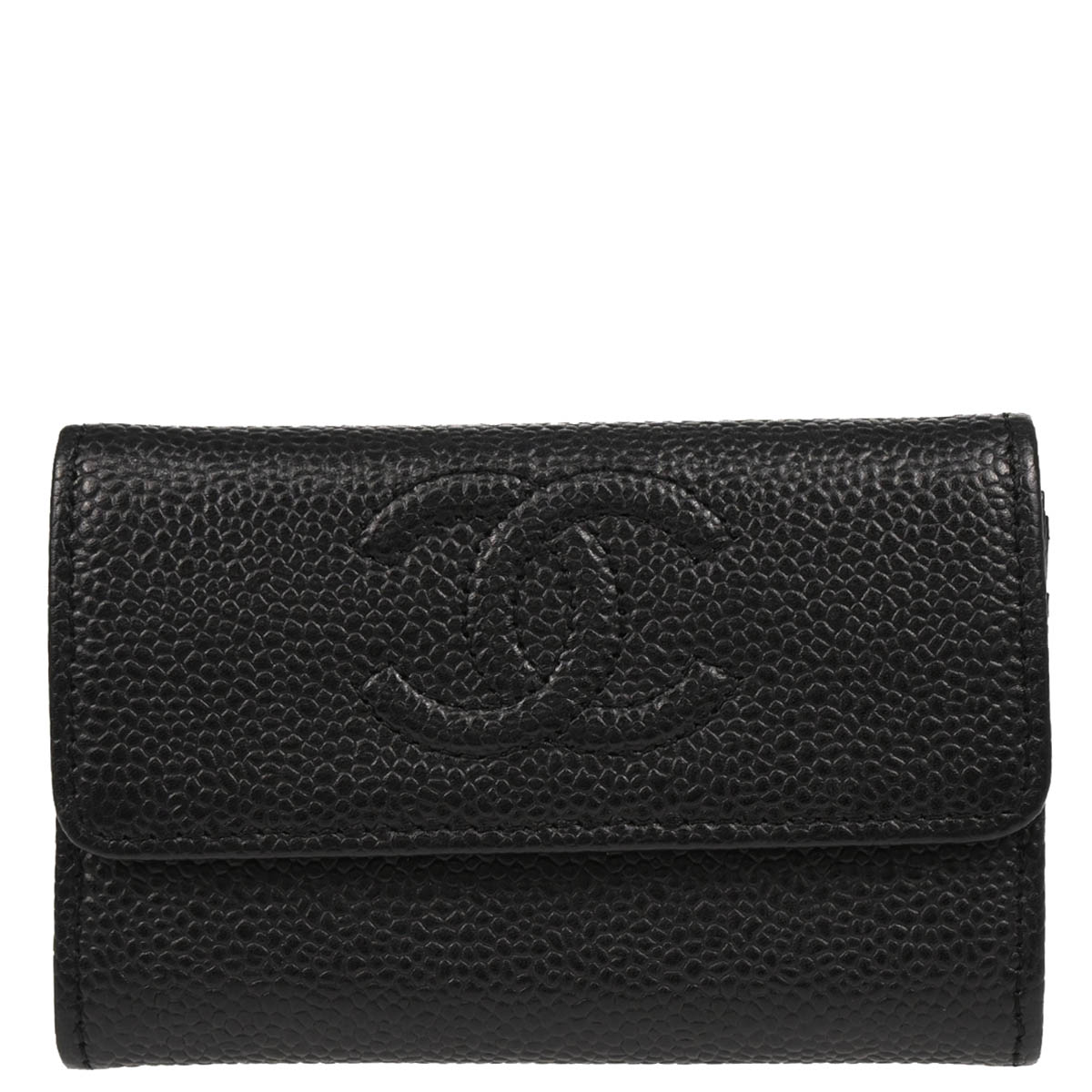 Chanel 2012-2013 Black Caviar Coin Purse Wallet