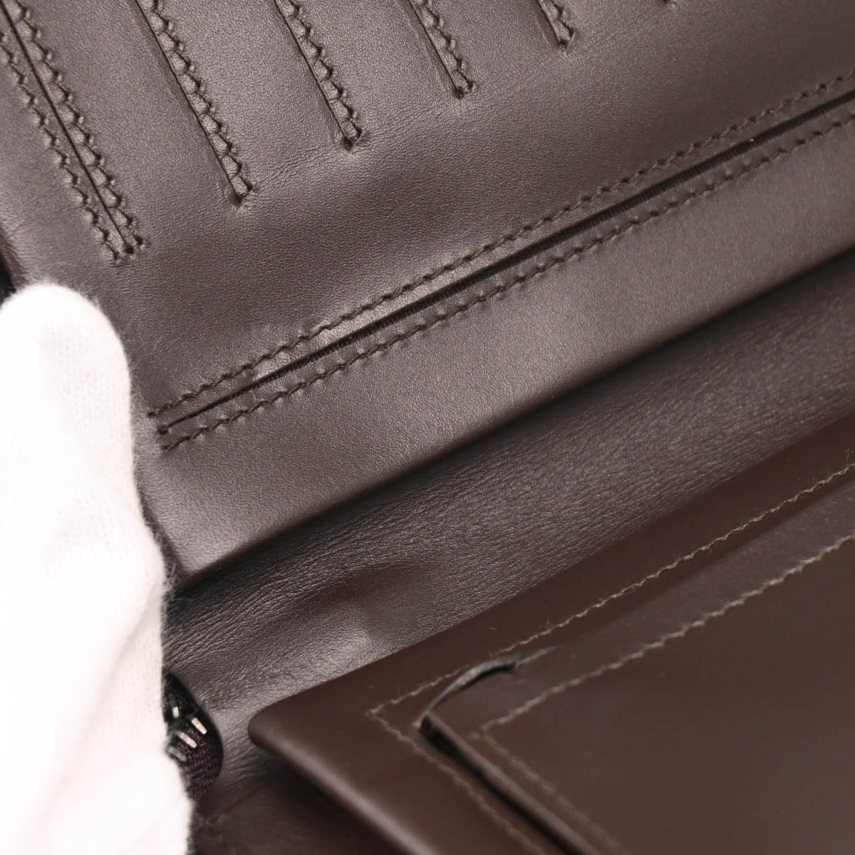Bottega Veneta Brown Intrecciato Travel Wallet