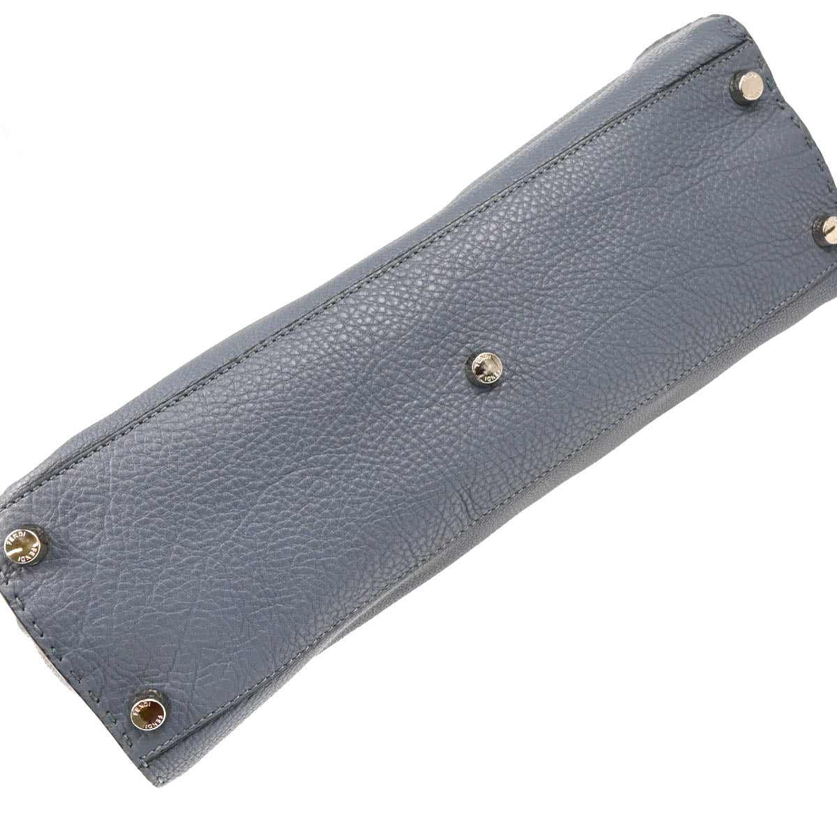 Fendi Blue Leather Peekaboo 2way Shoulder Handbag