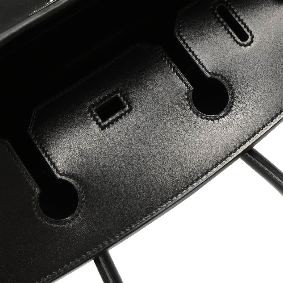 Hermes 2011 So-Black Box Calf Birkin 30 Handbag