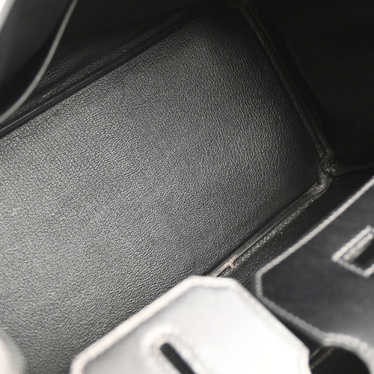 Hermes 2011 So-Black Box Calf Birkin 30 Handbag