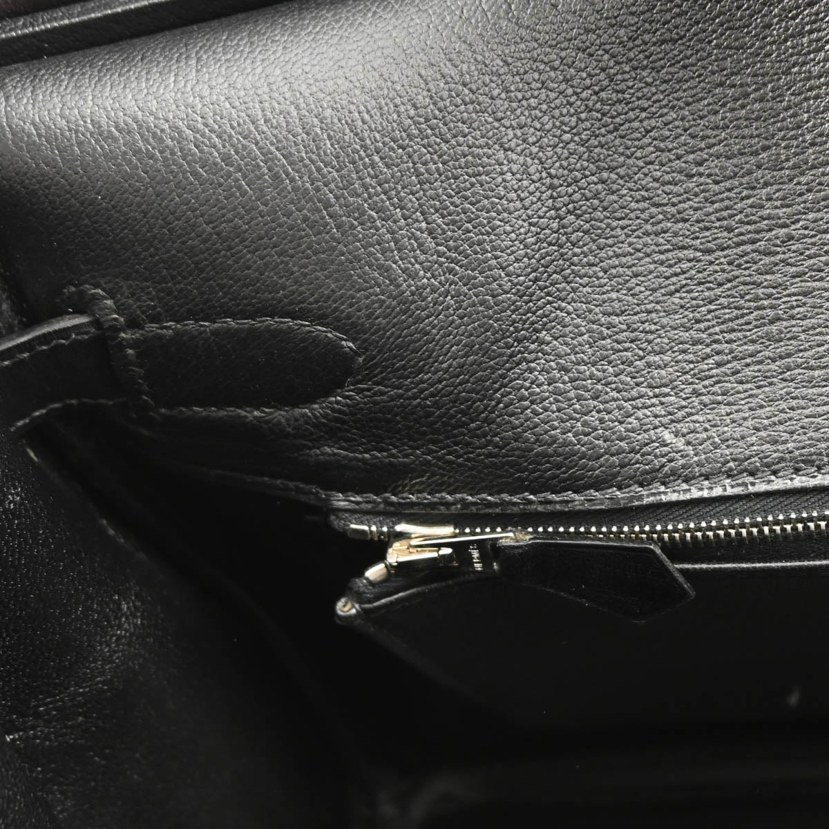 Hermes 2011 So-Black Box Calf Birkin 30 Handbag