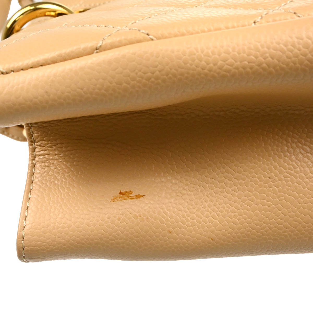 Chanel 2014-2015 Beige Caviar Grand Shopping Tote GST Handbag