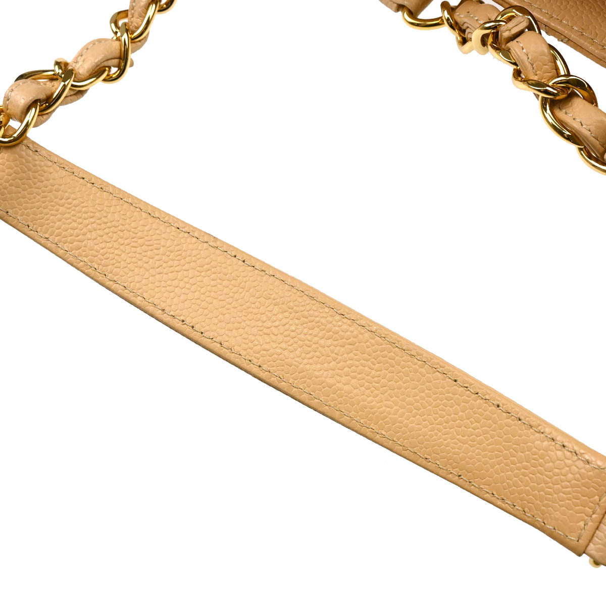 Chanel 2014-2015 Beige Caviar Grand Shopping Tote GST Handbag
