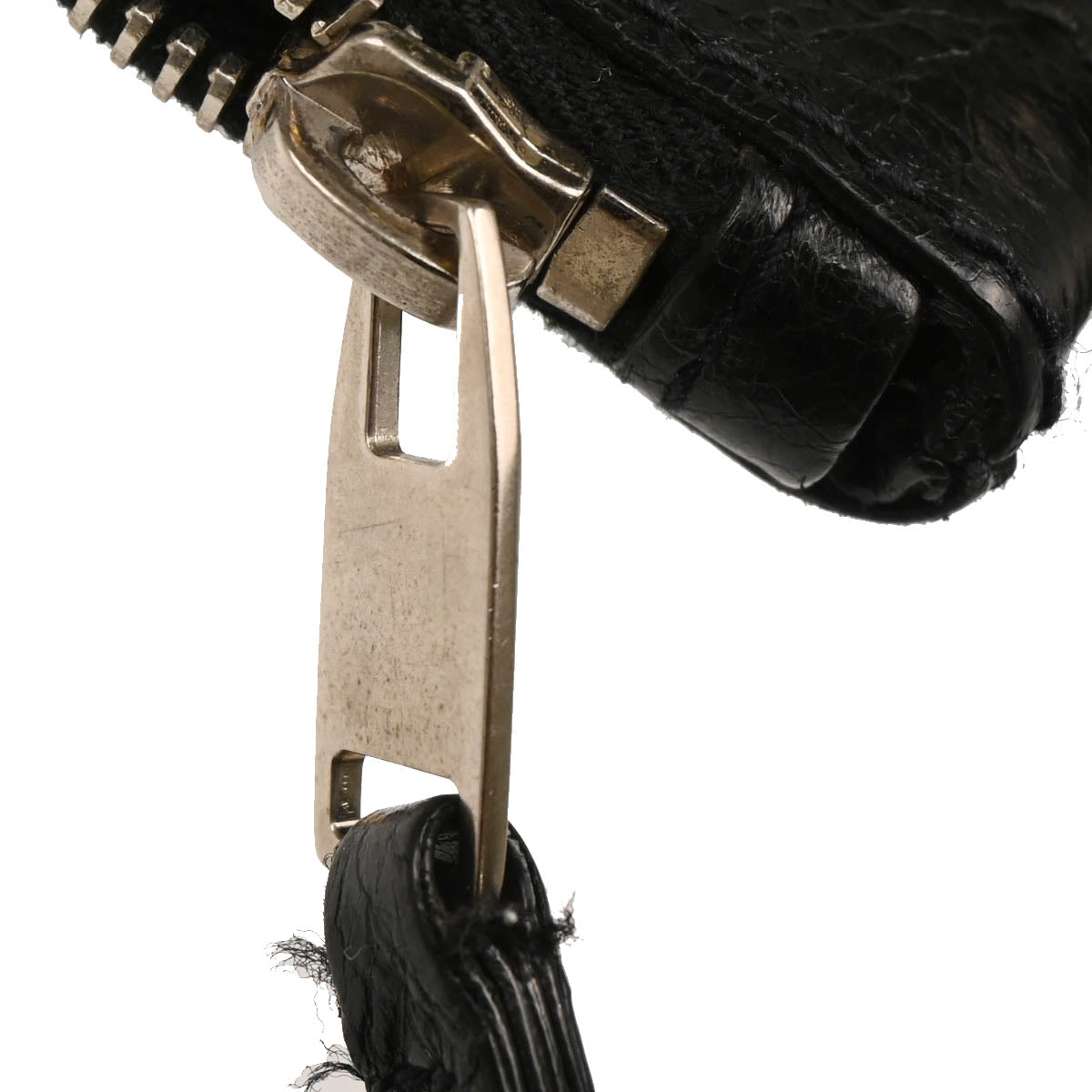 Balenciaga Black Lambskin Clip M Clutch Bag