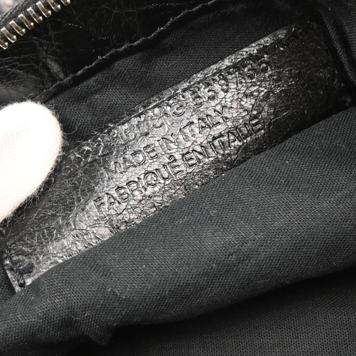 Balenciaga Black Lambskin Clip M Clutch Bag