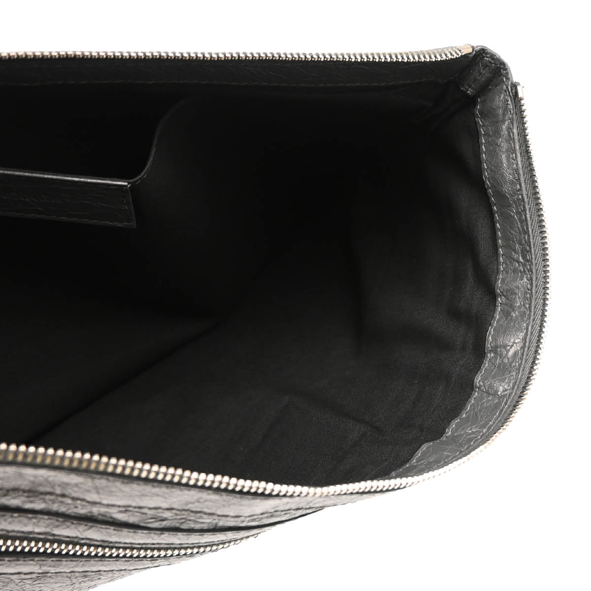 Balenciaga Gray Lambskin Clip L Clutch Bag