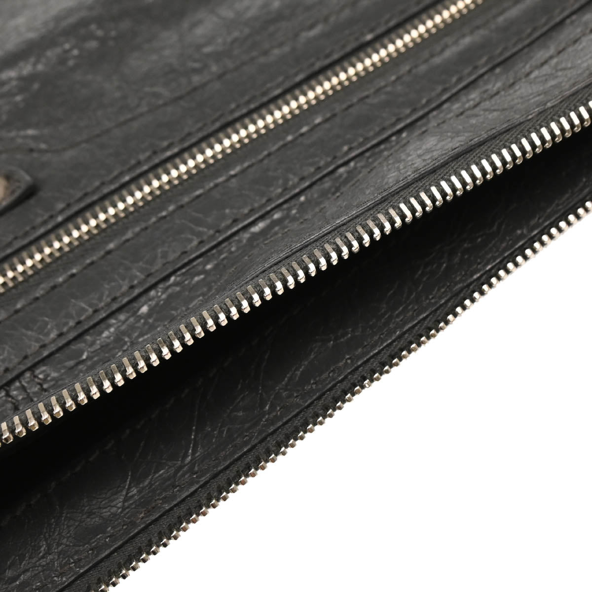 Balenciaga Gray Lambskin Clip L Clutch Bag