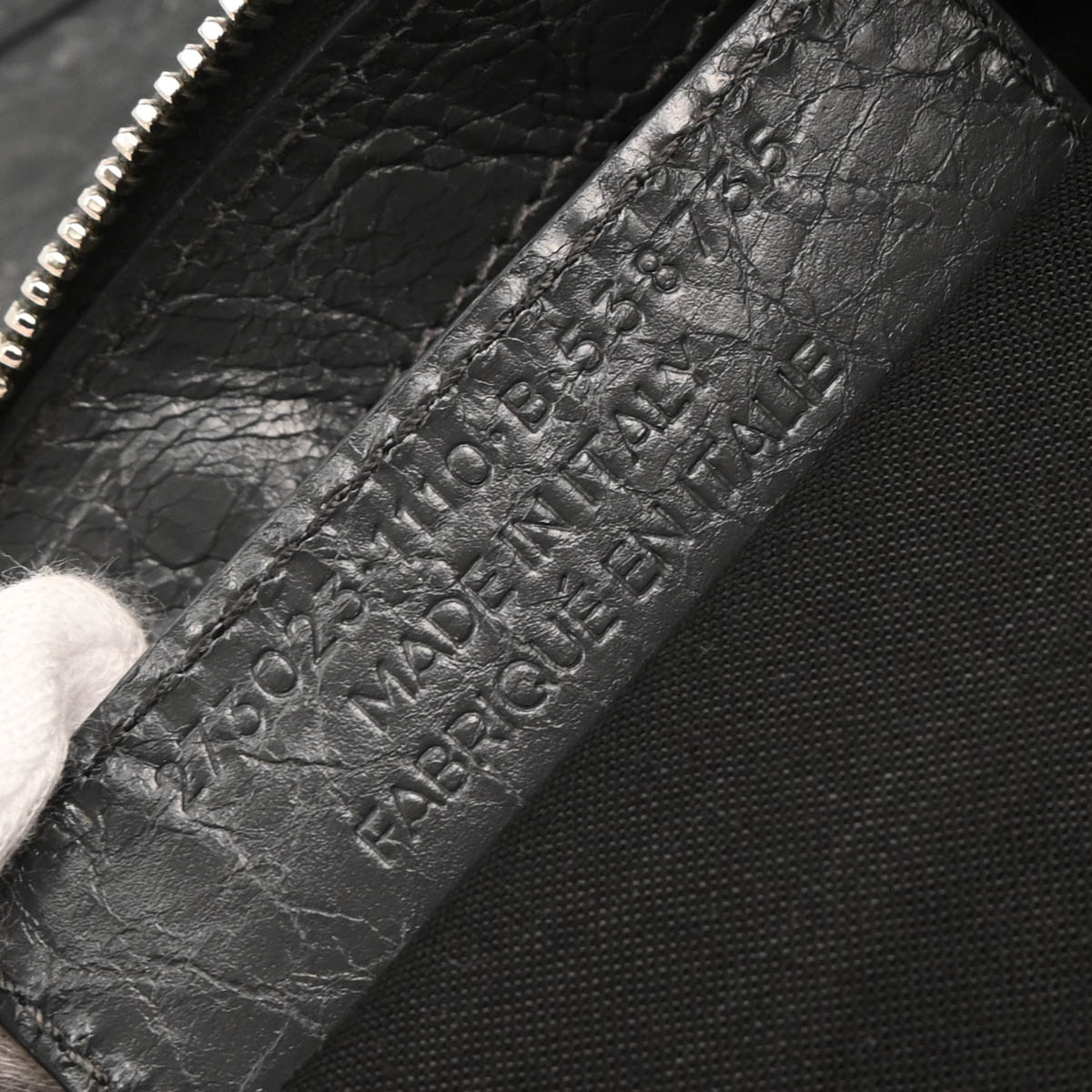 Balenciaga Gray Lambskin Clip L Clutch Bag