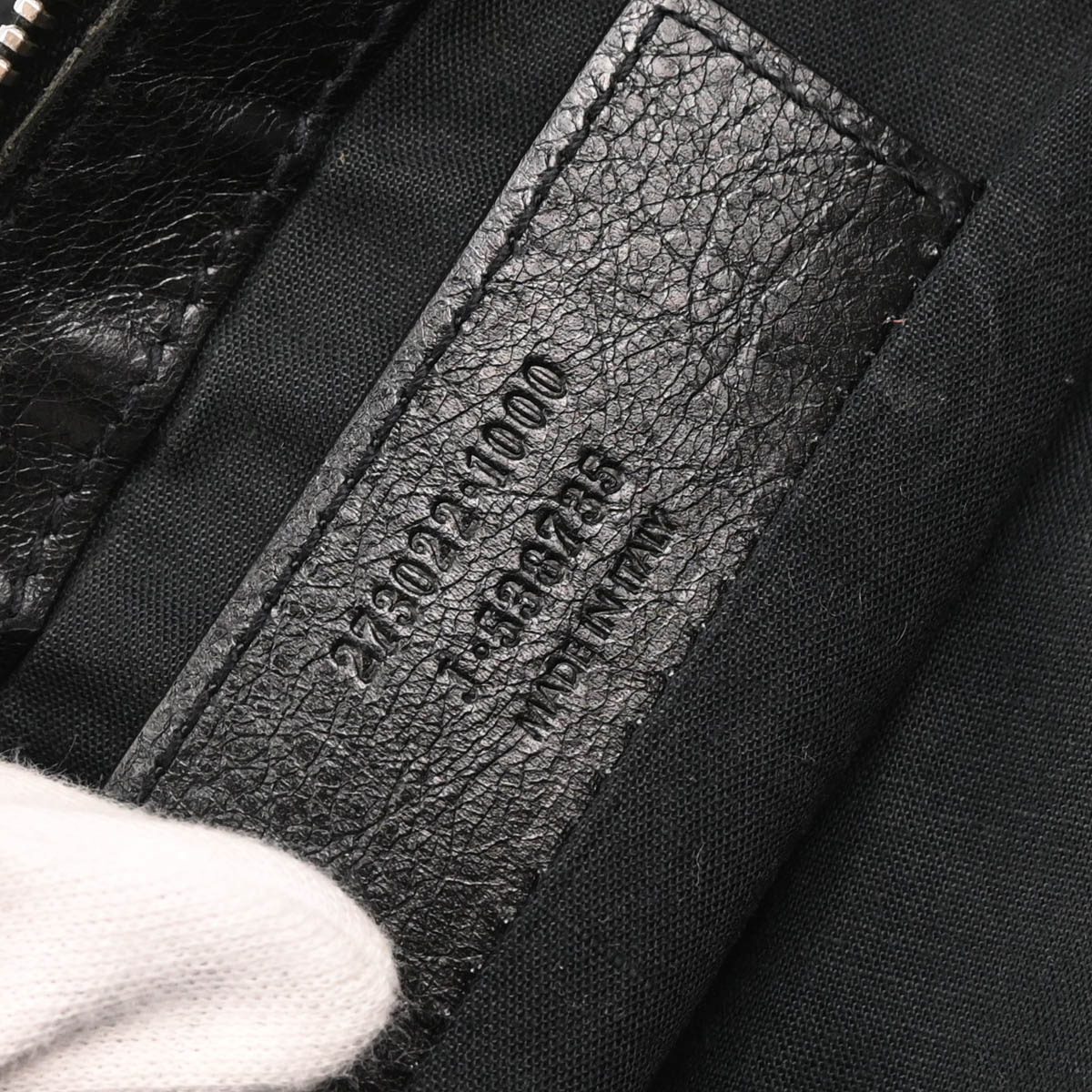 Balenciaga Black Leather Clip M Clutch Bag