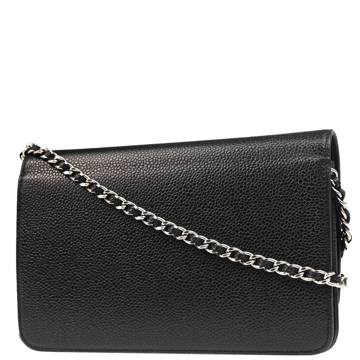Chanel 2012-2013 Black Caviar Timeless WOC Shoulder Wallet Bag