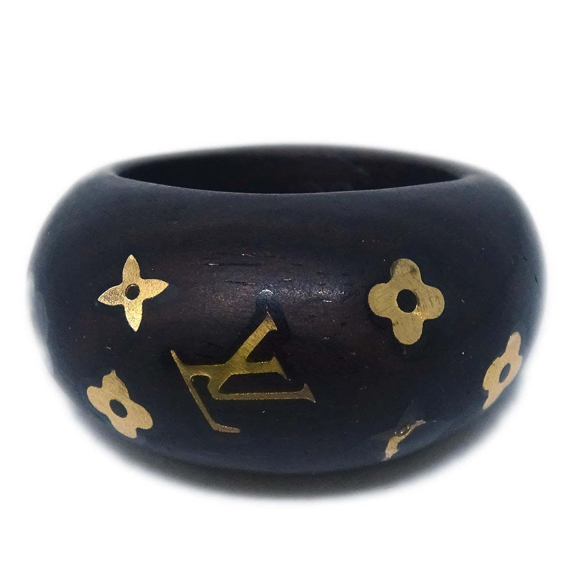 Louis Vuitton 2012 Black Wood Burg Sylvania Ring M65934 #M #53 #13