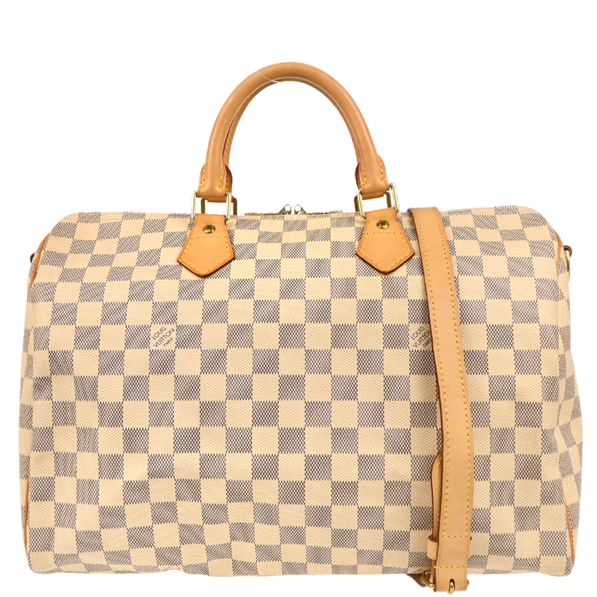 Louis Vuitton 2013 Damier Azur Speedy Bandouliere 35 2way Shoulder Handbag N41002