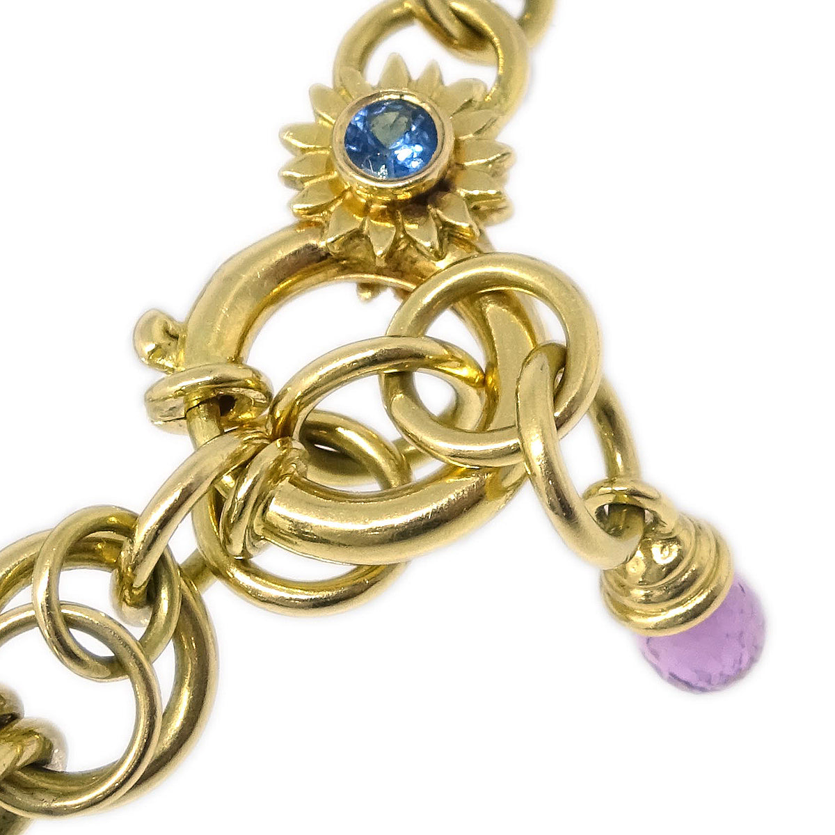 Century Time Gem Leela Quartz Watch 18KYG Diamond Sapphire