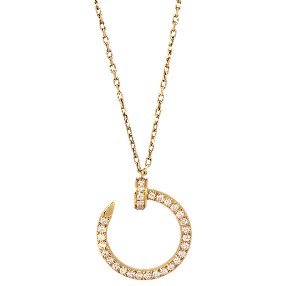 Cartier Juste Un Clou Pendant Necklace Au750 GRJ985 PGI Gold