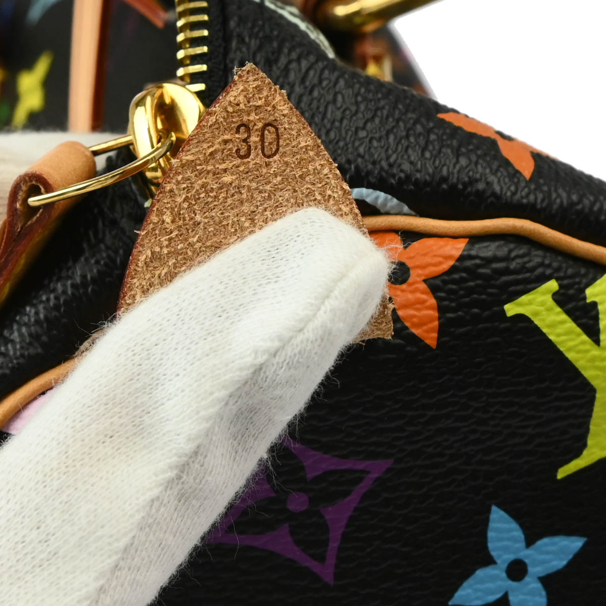 Louis Vuitton 2011 Black Monogram Multicolor Speedy 30 Handbag M92642