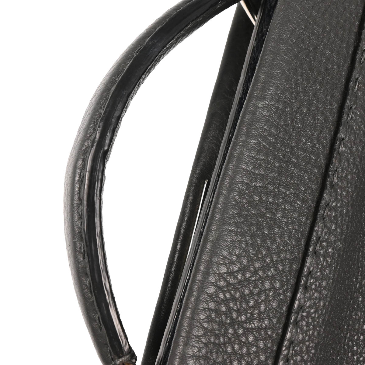 Fendi Gray Leather Peekaboo 2way Shoulder Handbag