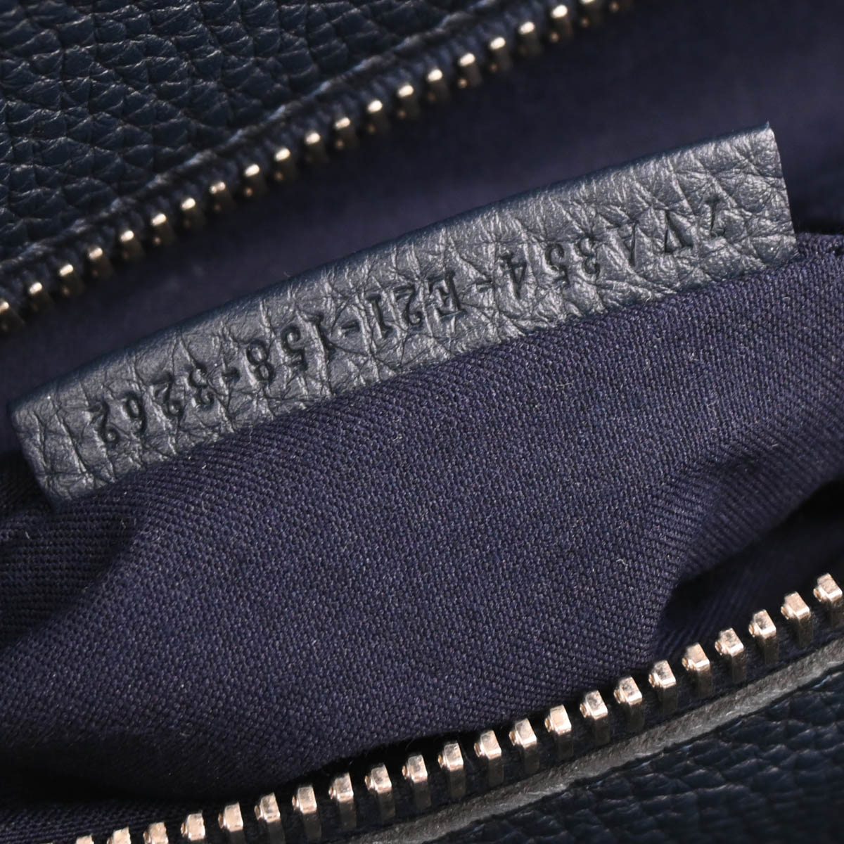 Fendi Gray Leather Peekaboo 2way Shoulder Handbag