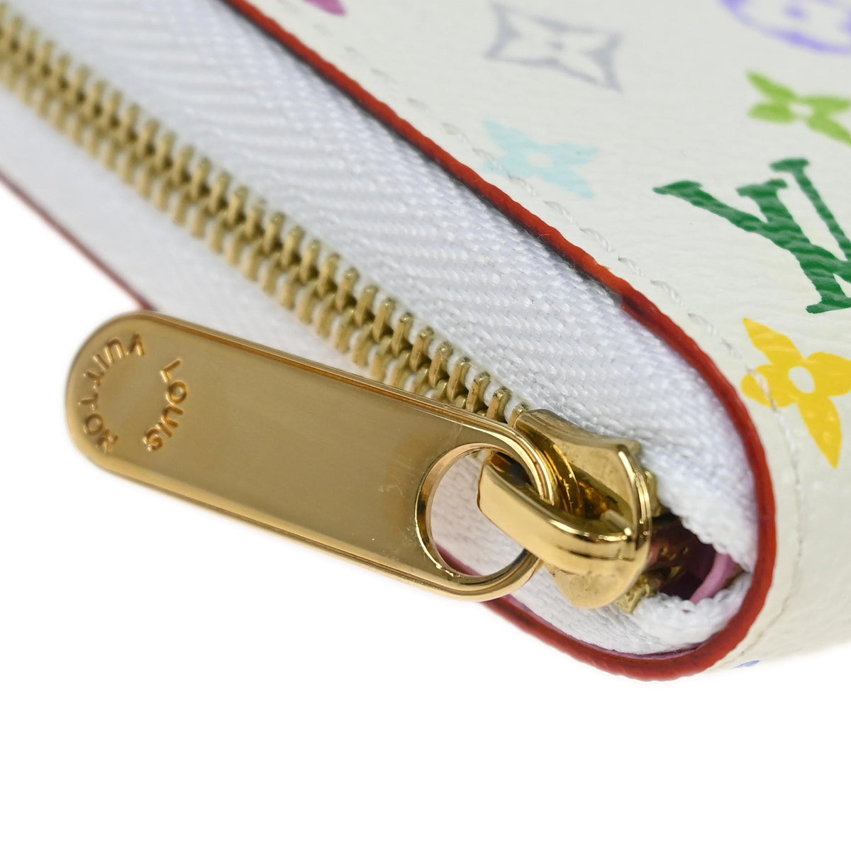 Louis Vuitton 2012 White Multicolor Zippy Wallet M93741