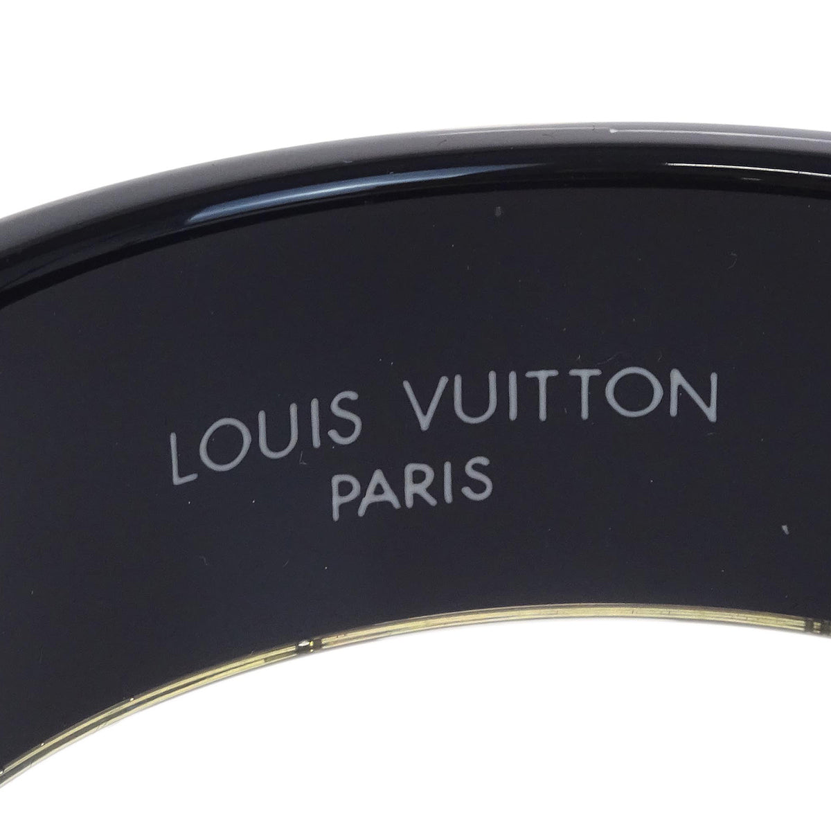 Louis Vuitton Black Brasle Dot Infinity GM Bangle M66681