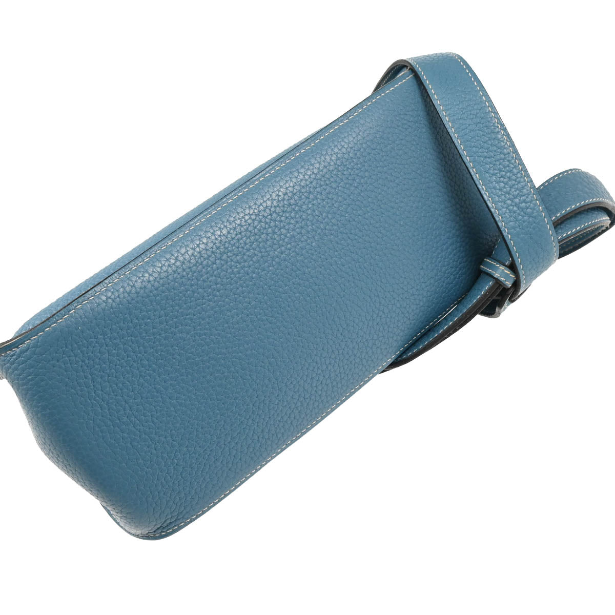 Hermes 2011 Blue Jean Taurillon Clemence Jypsiere 28 Shoulder Bag