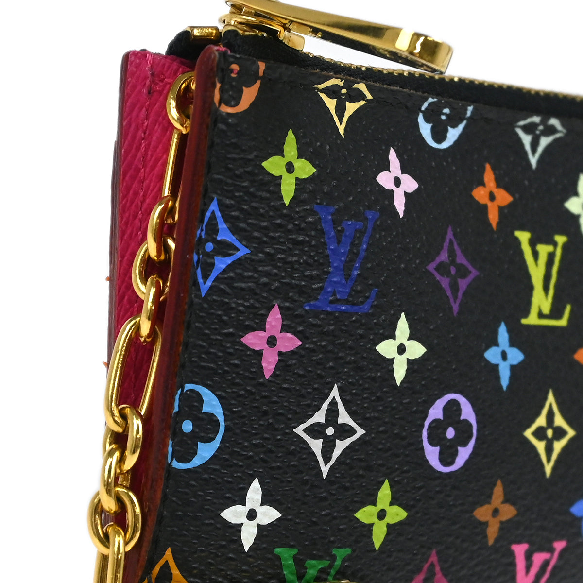 Louis Vuitton 2012 Multicolor Pochette Cles Coin Case Wallet M93735