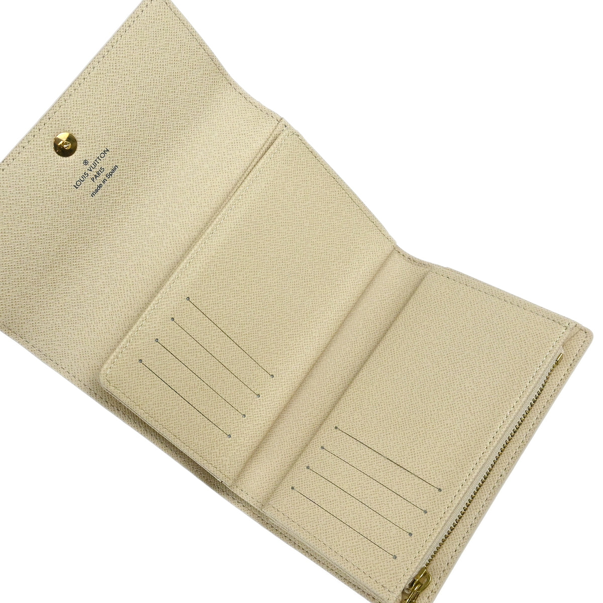 Louis 2010 Vuitton Damier Azur Portefeuille Alexandra Wallet N63068
