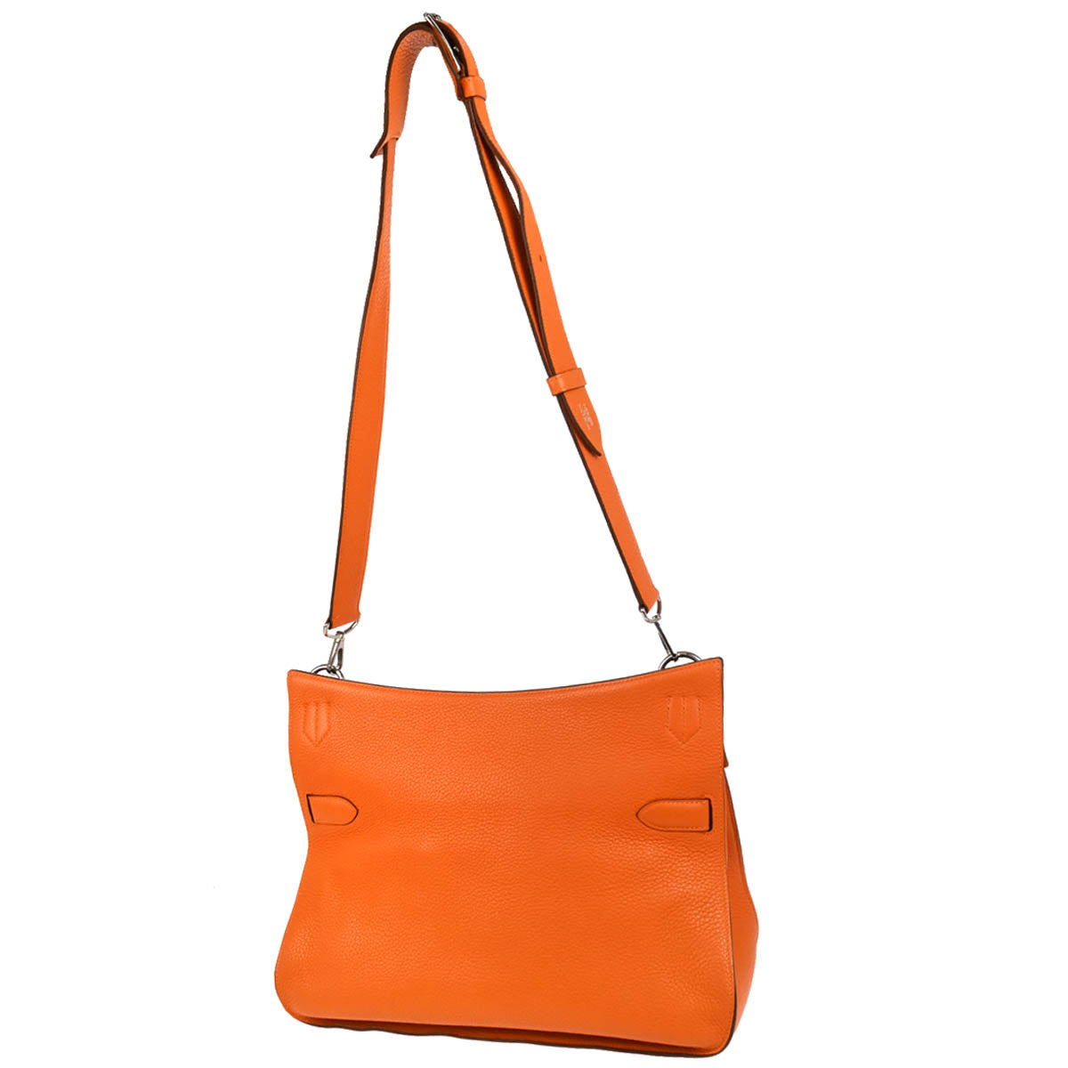 Hermes Orange Taurillon Clemence Jypsiere 34 Shoulder Bag