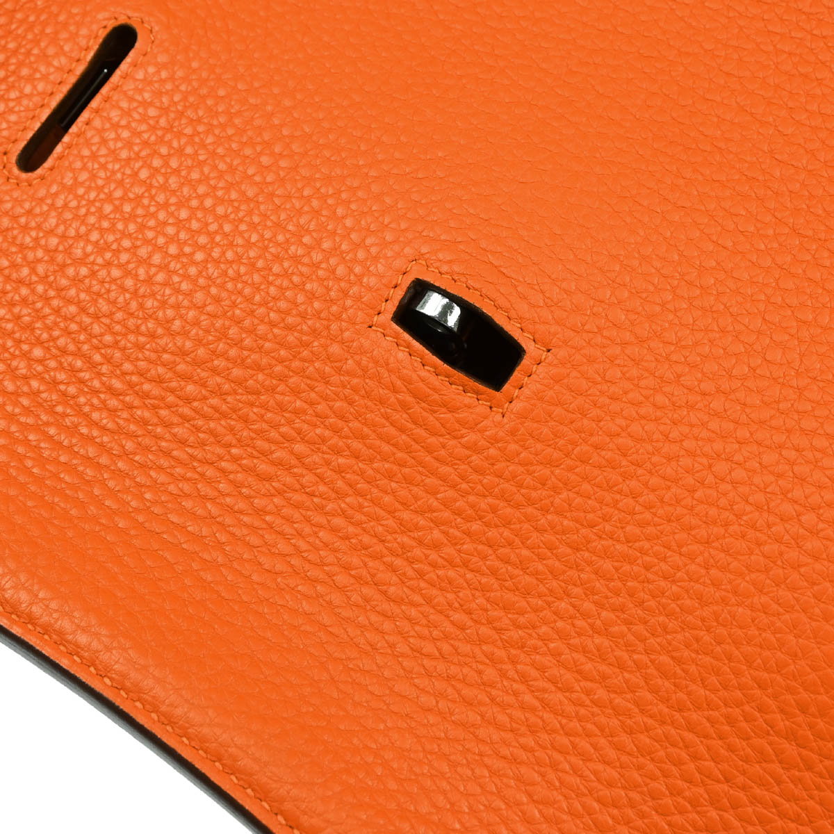 Hermes Orange Taurillon Clemence Jypsiere 34 Shoulder Bag