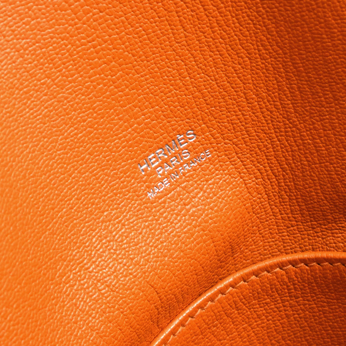 Hermes Orange Taurillon Clemence Jypsiere 34 Shoulder Bag