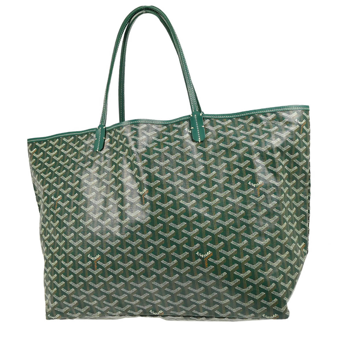 Goyard 2013 Green Saint Louis GM Tote Bag