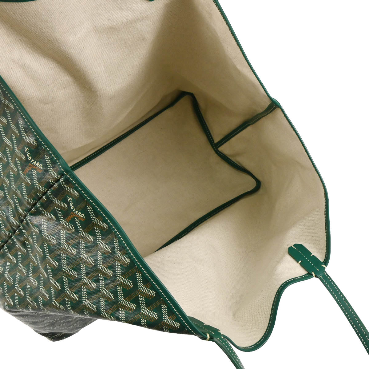 Goyard 2013 Green Saint Louis GM Tote Bag