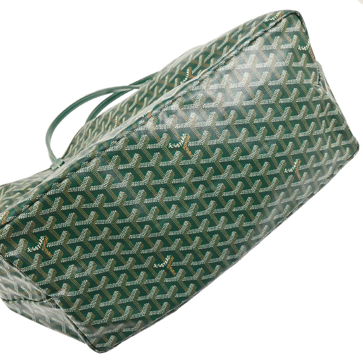 Goyard 2013 Green Saint Louis GM Tote Bag