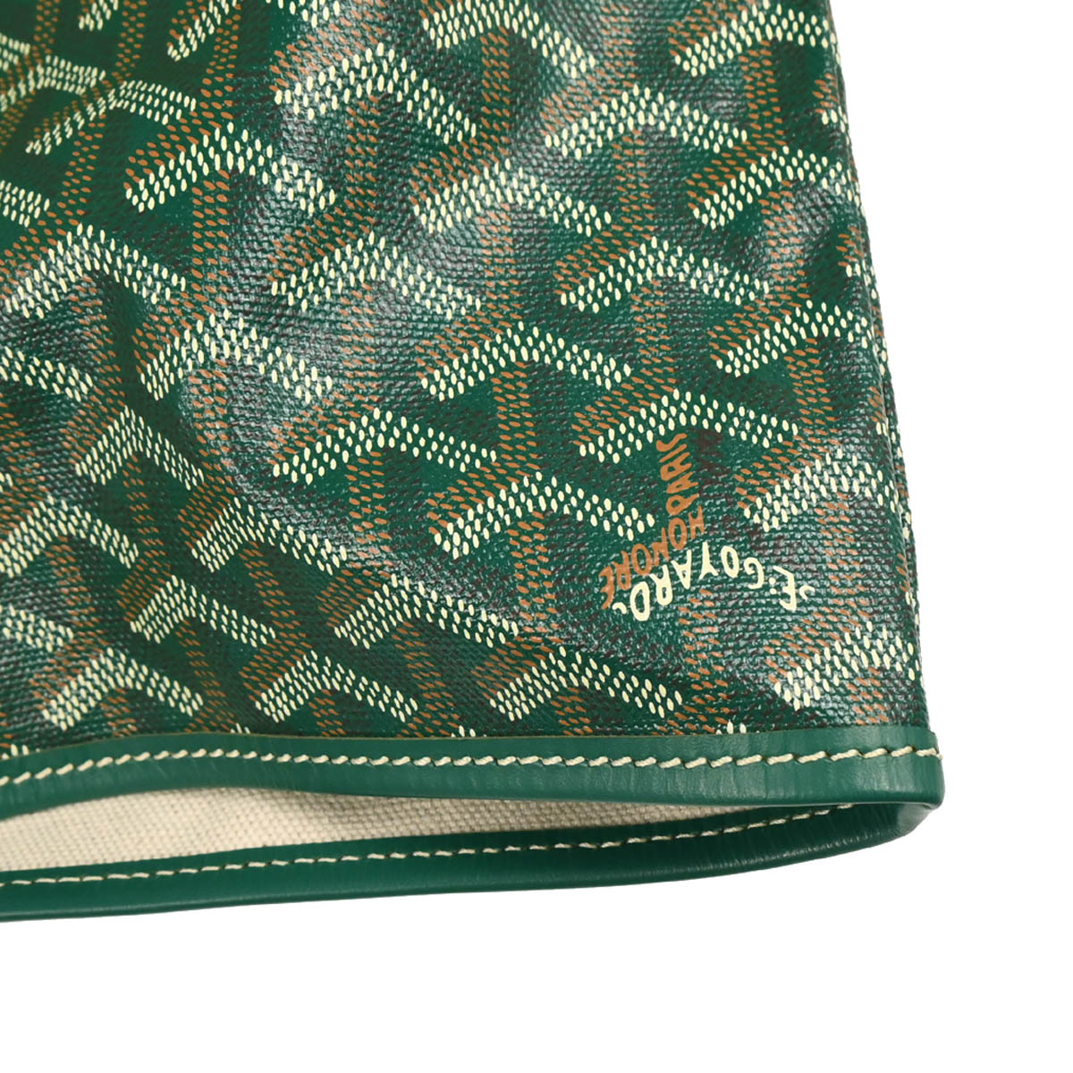 Goyard 2013 Green Saint Louis GM Tote Bag