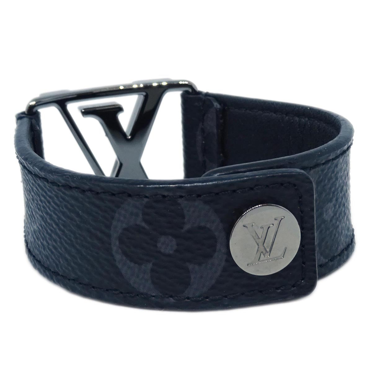 Louis Vuitton 2019 Black Monogram Eclipse Hockenheim Bracelet M8151E BC5119