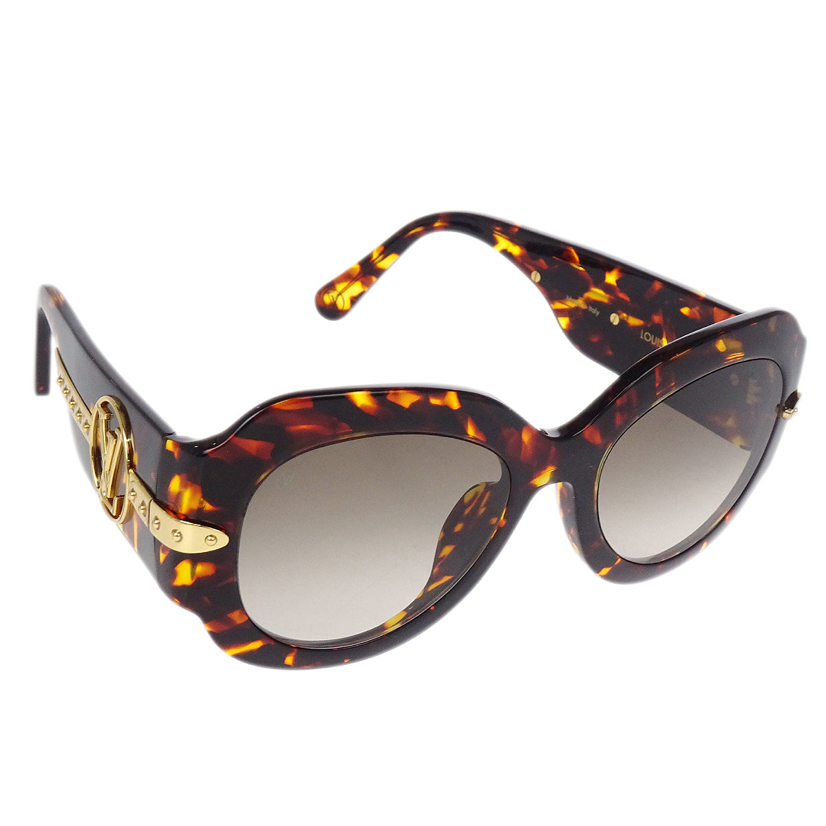 Louis Vuitton Sunglasses Eyewear Brown Small Good