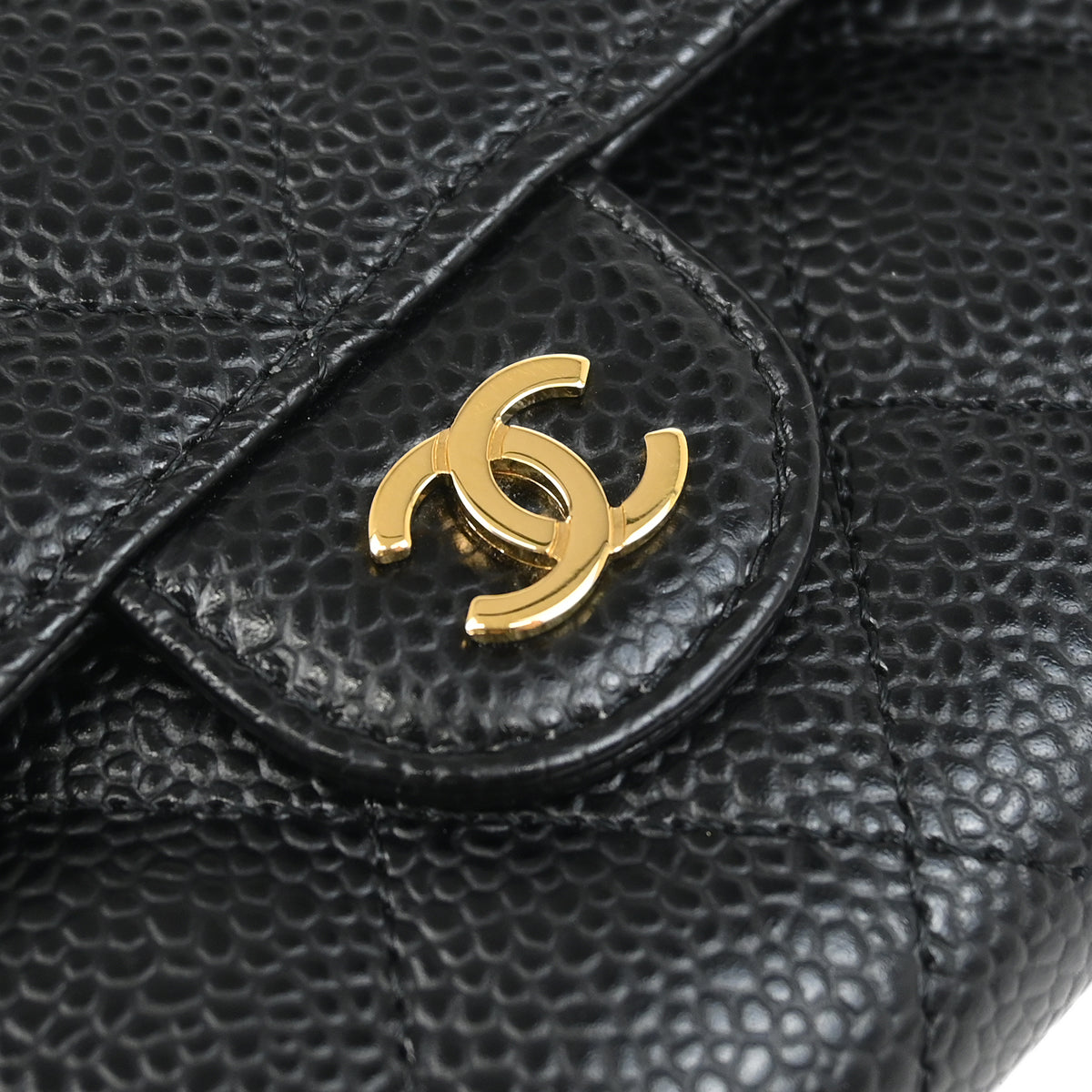 Chanel 2018-2019 Black Caviar Long Wallet