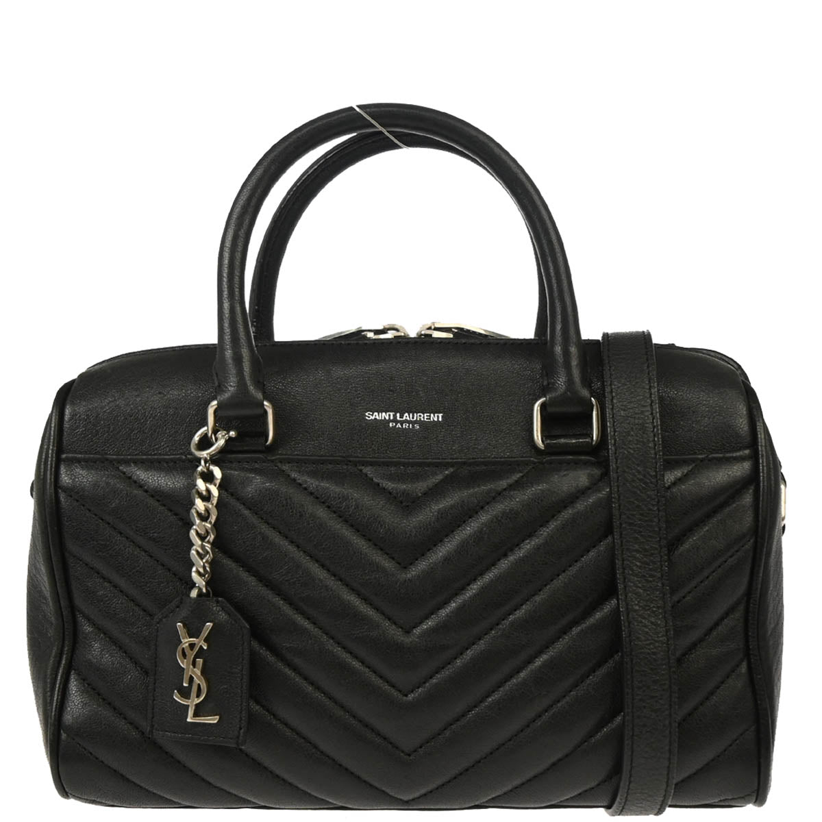 Saint Laurent 2015 Black Baby Duffle 2way Shoulder Handbag