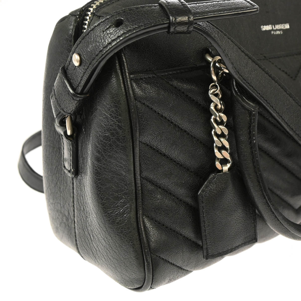 Saint Laurent 2015 Black Baby Duffle 2way Shoulder Handbag