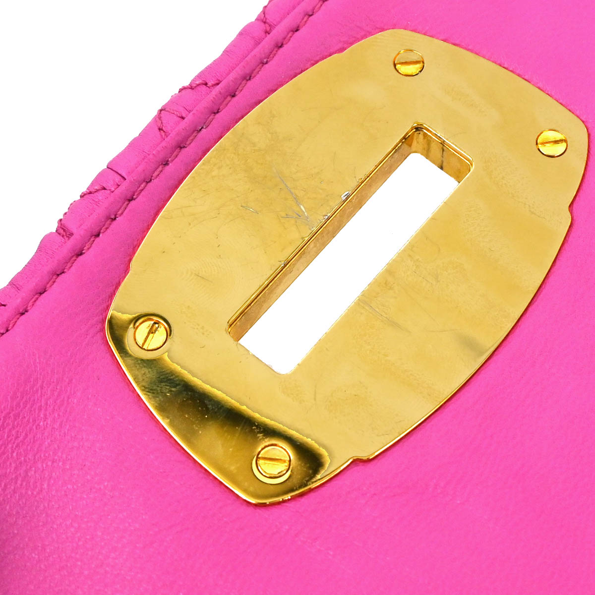 Miu Miu Pink Lambskin Nappa Crystal Handbag