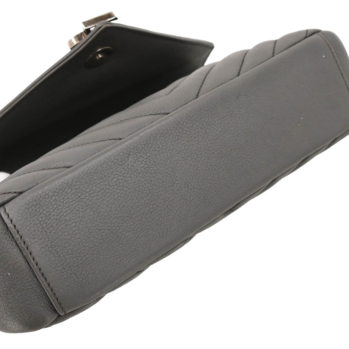 Saint Laurent Gray Leather College 2way Shoulder Handbag